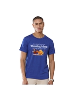 Give thanks not just an Thanksgiving but every day of your Life GB Eco Men's Round Neck T-shirt - Royal Blue